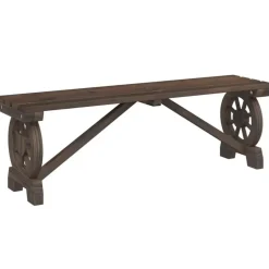 vidaXL - Tuinbank - Bruin - Hout - 115 cm