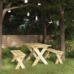 vidaXL - Tuinbank - Grenenhout grenenhout - 110 cm