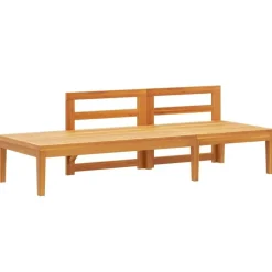 vidaXL - Tuinbank - Grijs - Acaciahout - Met tafel en kussens