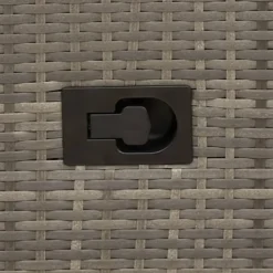 vidaXL - Tuinbank - Grijs - Poly rattan