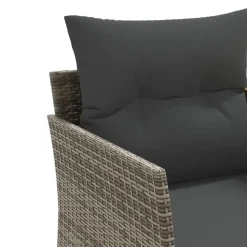 vidaXL - Tuinbank - Grijs - Poly rattan