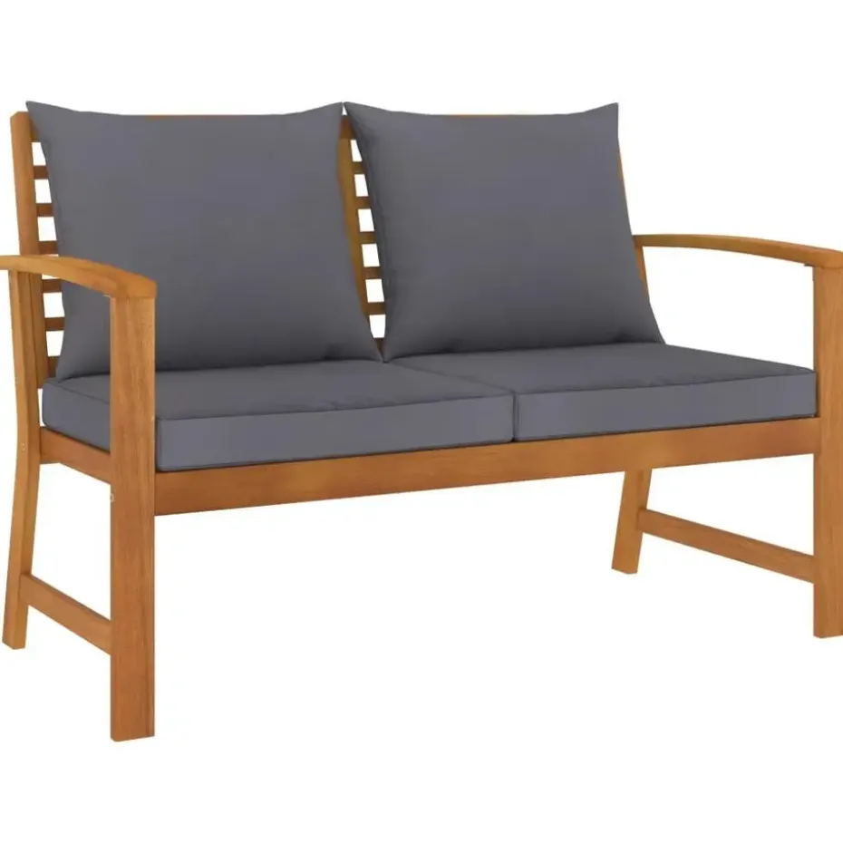 vidaXL - Tuinbank - Grijs - Acaciahout