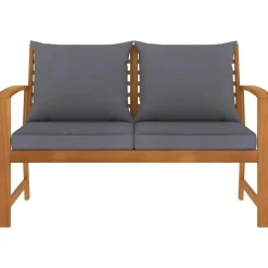 vidaXL - Tuinbank - Grijs - Acaciahout