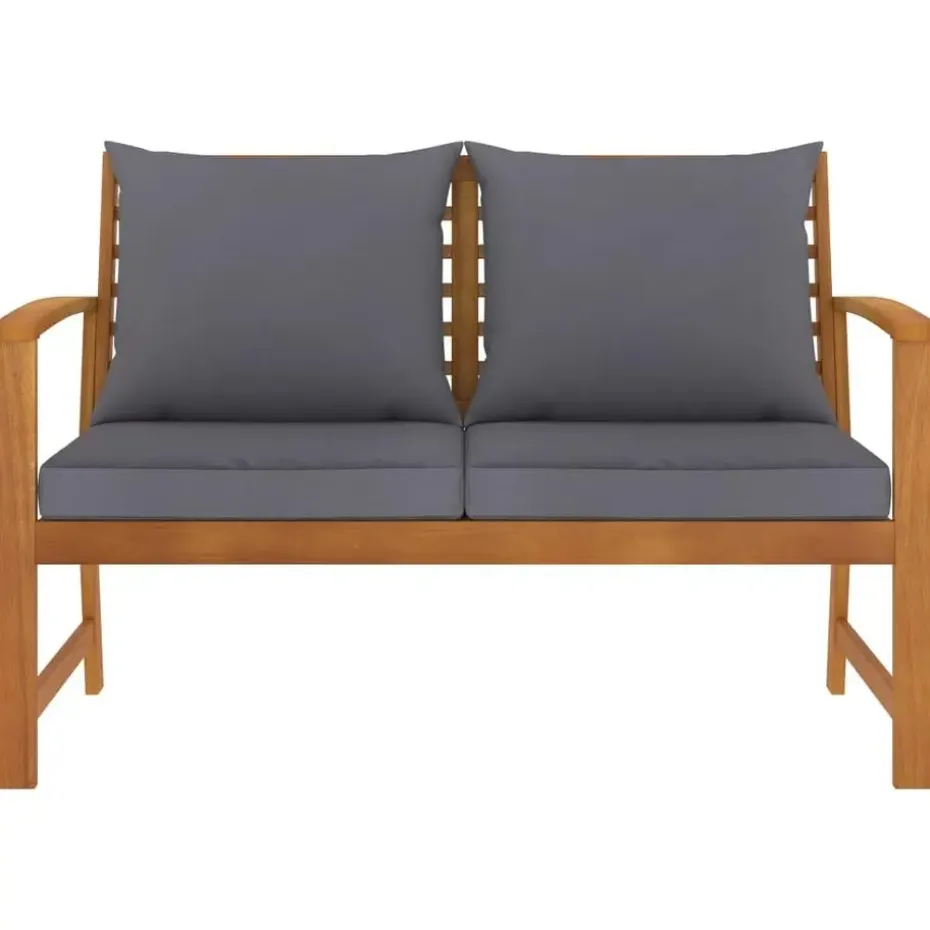 vidaXL - Tuinbank - Grijs - Acaciahout