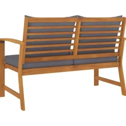 vidaXL - Tuinbank - Grijs - Acaciahout