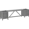 vidaXL - Tuinbank - Grijs - Acaciahout - 150 x 30 x 40 cm
