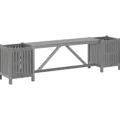 vidaXL - Tuinbank - Grijs - Acaciahout - 150 x 30 x 40 cm