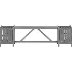 vidaXL - Tuinbank - Grijs - Acaciahout - 150 x 30 x 40 cm