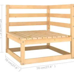vidaXL - Tuinbank - Grijs - Grenenhout