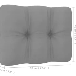vidaXL - Tuinbank - Grijs - Grenenhout