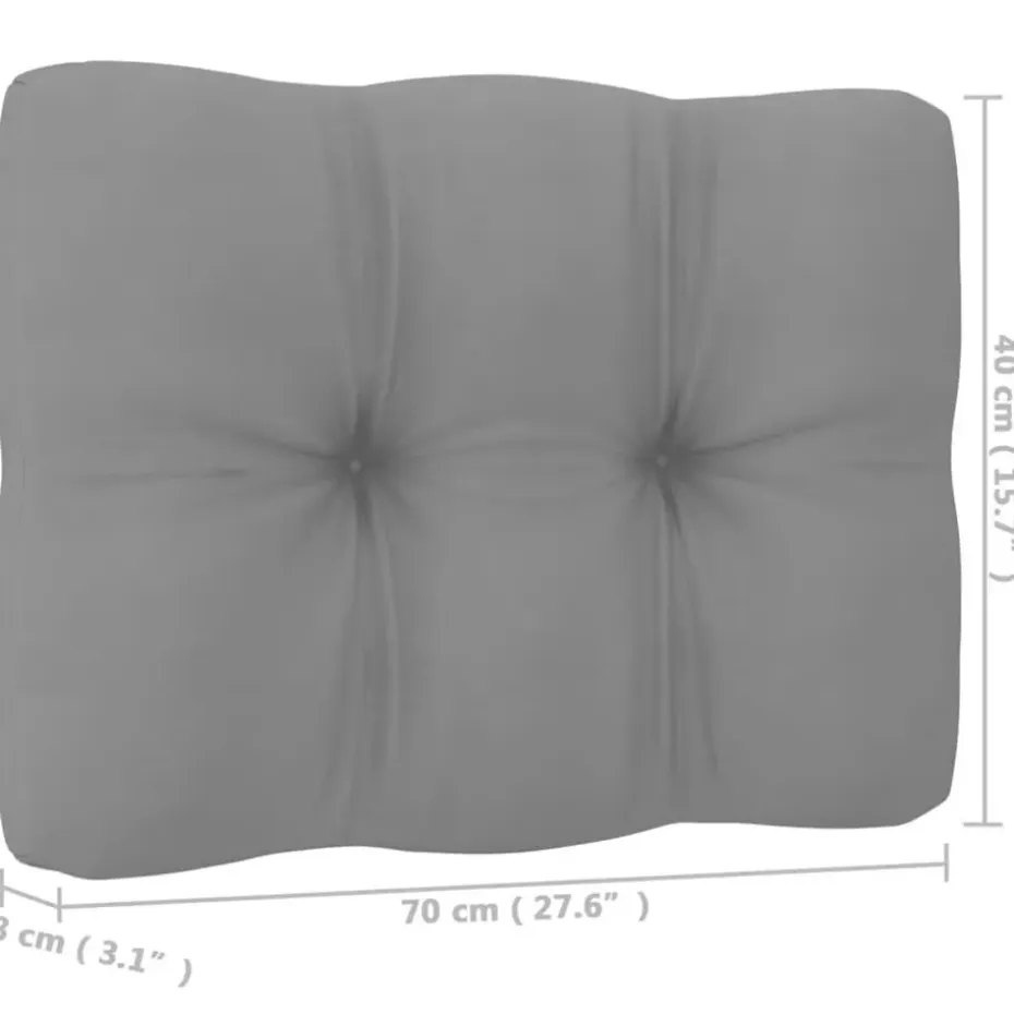 vidaXL - Tuinbank - Grijs - Grenenhout