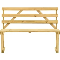 vidaXL - Tuinbank - Groen - Geïmpregneerd grenenhout - 120 cm