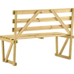 vidaXL - Tuinbank - Groen - Geïmpregneerd grenenhout - 120 cm