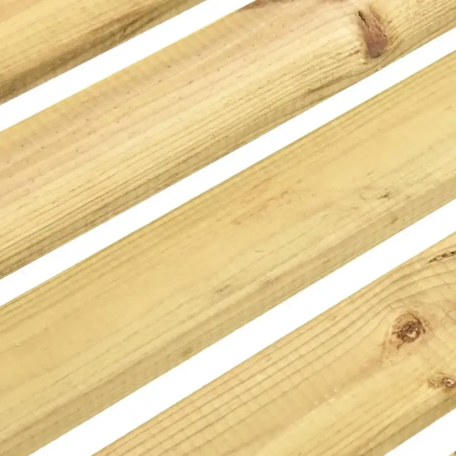 vidaXL - Tuinbank - Groen - Geïmpregneerd grenenhout - 120 cm