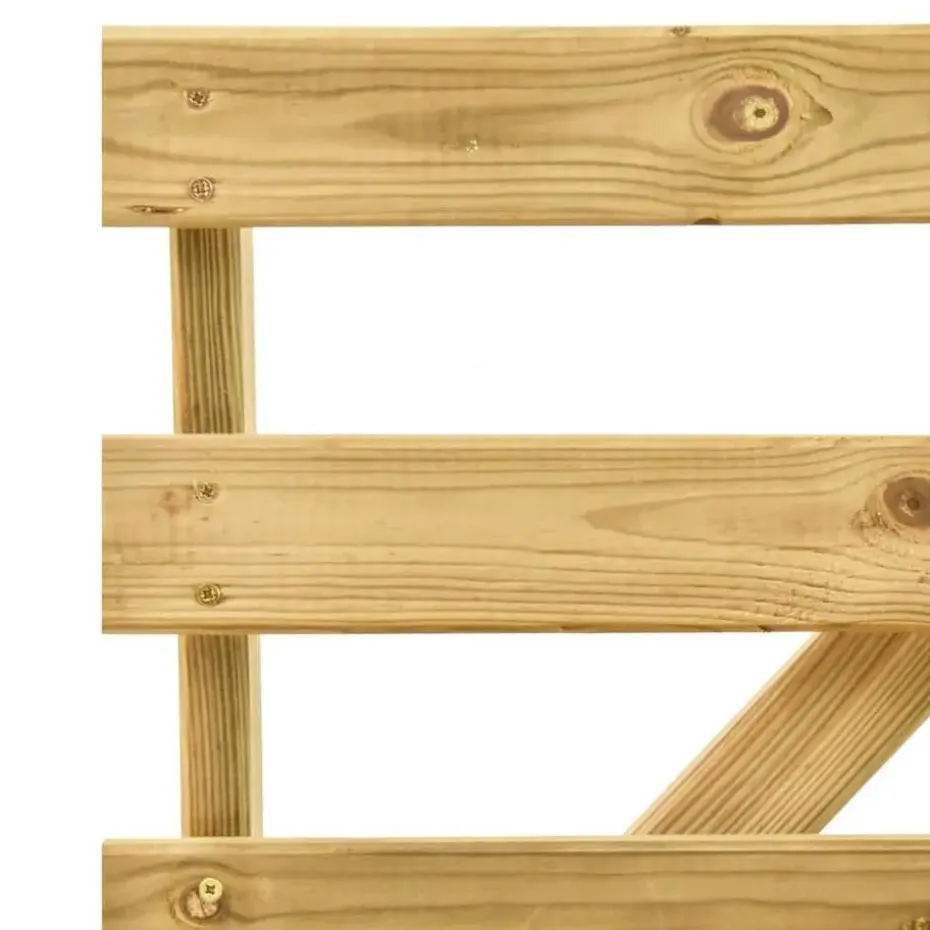 vidaXL - Tuinbank - Groen - Geïmpregneerd grenenhout - 120 cm