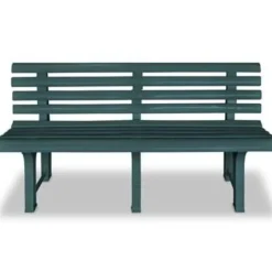 vidaXL - Tuinbank - Groen - Kunststof