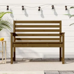 vidaXL - Tuinbank - Honingbruin - Grenenhout - 109 x 48 x 91.5 cm