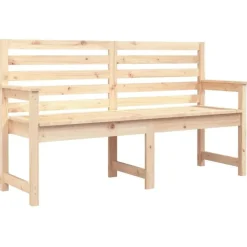 vidaXL - Tuinbank - Naturel - Massief grenenhout - 159.5x48x91.5 cm