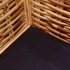 vidaXL - Tuinbank - Wit - Rattan