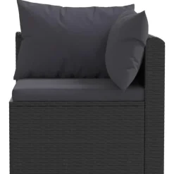 vidaXL - Tuinbank - Zwart - Poly rattan