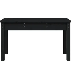 vidaXL - Tuinbank - Zwart - Massief grenenhout - 80x44x45 cm