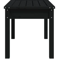 vidaXL - Tuinbank - Zwart - Massief grenenhout - 80x44x45 cm