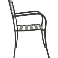 vidaXL - Tuinbank - Zwart - Staal - 125 cm