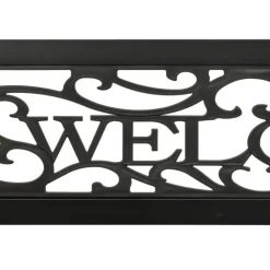 vidaXL - Tuinbank - Zwart - Staal - 125 cm