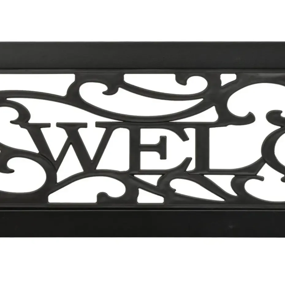 vidaXL - Tuinbank - Zwart - Staal - 125 cm