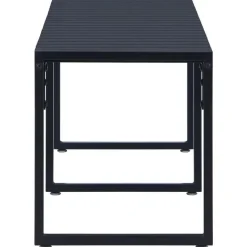 vidaXL - Tuinbank - Zwart - PS-plaat - 180 cm