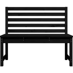 vidaXL - Tuinbank - Zwart - Grenenhout - 109 cm