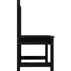 vidaXL - Tuinbank - Zwart - Grenenhout - 109 cm