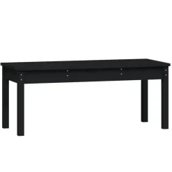 vidaXL - Tuinbank - Zwart - Grenenhout - 109 x 44 x 45 cm