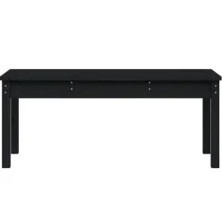 vidaXL - Tuinbank - Zwart - Grenenhout - 109 x 44 x 45 cm