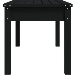 vidaXL - Tuinbank - Zwart - Grenenhout - 109 x 44 x 45 cm