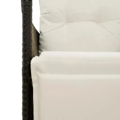 vidaXL - Tuinbank - Zwart - Poly rattan