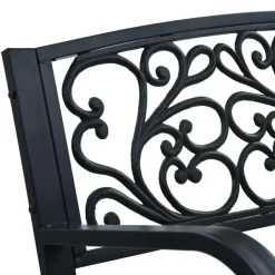 vidaXL - Tuinbank - Zwart - Hout