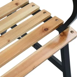 vidaXL - Tuinbank - Zwart - Hout