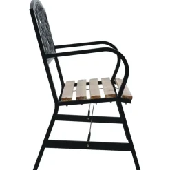 vidaXL - Tuinbank - Zwart - Hout