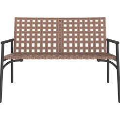 vidaXL - Tuinbank - Zwart - Poly Rattan - 113x79x75 cm
