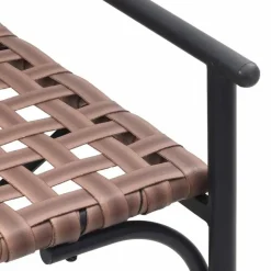 vidaXL - Tuinbank - Zwart - Poly Rattan - 113x79x75 cm