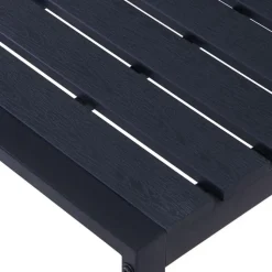 vidaXL - Tuinbank - Zwart - PS-plaat- 120.5 cm