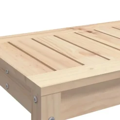 vidaXL - Tuinbank met opbergruimte - Naturel - Massief grenenhout - 108x35x45 cm