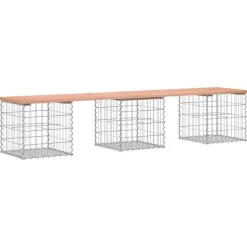 vidaXL - Tuinbank schanskorfontwerp - Massief douglashout - 203x44x42 cm