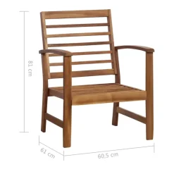 vidaXL - Tuinbank Set - Bruin - Hout