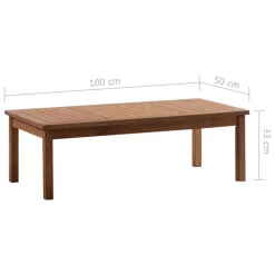 vidaXL - Tuinbank Set - Bruin - Hout