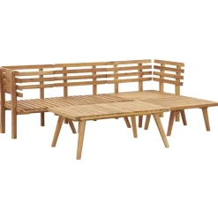 vidaXL - Tuinbank Set - Bruin - Acaciahout