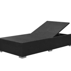 vidaXL - Tuinbank Set - Zwart - Poly rattan