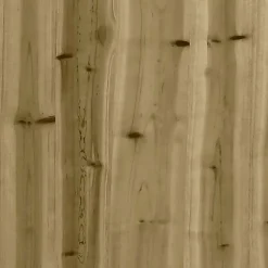 vidaXL - Tuinbank 2-zits - Bruin - Hout - Met kussens en voetenbank