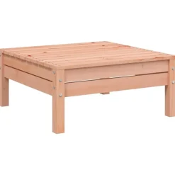 vidaXL - Tuinbank 2-zits - Bruin - Hout - Met kussens en voetenbank